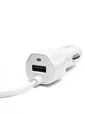 Speciální Cena TKN Connect LAD000231 Micro USB nabíječka do automobilu 12V - 24V bílá