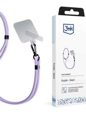 Nejlepší Volba 3mk Popruh na smartphone EasyClip fialový (černý)
