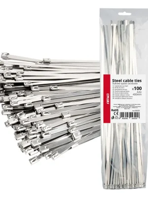 Expresní Doručení Amio 04325 Nerezové stahovací pásky 4,6x400mm 100 ks