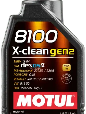 Motul 8100 X-CLEAN Gen2 5W-40 1L Originální