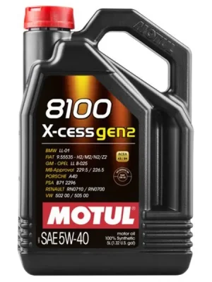 Motul 8100 X-CESS GEN2 5W-40 5L Cenově Výhodný