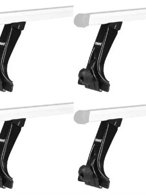 Originální Patky tyčí střešního nosiče Thule 9522 - sada 4ks / černé / vysoké patky / výška 20cm