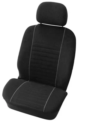 Autopotahy na přední sedadla - Suede sada 4 díly - černé / šedé Novinka