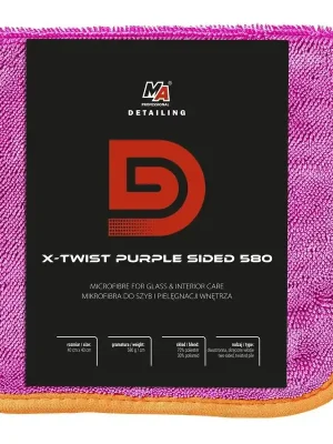 Značkový Moje Auto 20-D36 X-TWIST Purple Sided 580 - Mikrovlákno na okna a péči o interiér 40x40cm