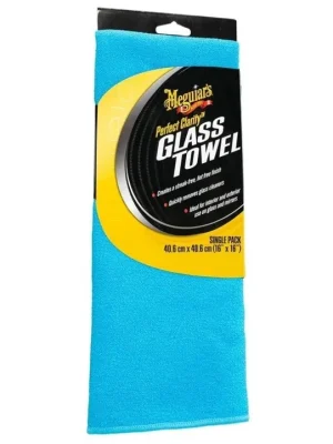 Meguiar's Perfect Clarity Glass Towel - mikrovláknová utěrka na okna a skla, 40 cm x 40 cm Autentický