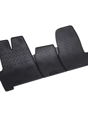 Cenový Hit Autokoberce gumové přesné s nízkým okrajem - Ford Transit Custom I (2018-2023) manuální převodovka 2-sedadla
