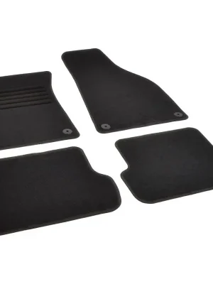Must-Have Autokoberce textilní přesné černé / černé obšití - Audi A4 (Typ B7/8E/8H) (2004-2008) 5-sedadel