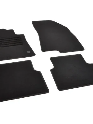 Autokoberce textilní přesné černé / černé obšití - Dacia Jogger (2021-2023) 5-sedadel Nízká Cena