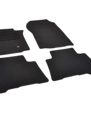 Autokoberce textilní přesné černé / černé obšití - Toyota Land Cruiser Prado (Typ J150) (2009-2013) 5-sedadel Top Prodej