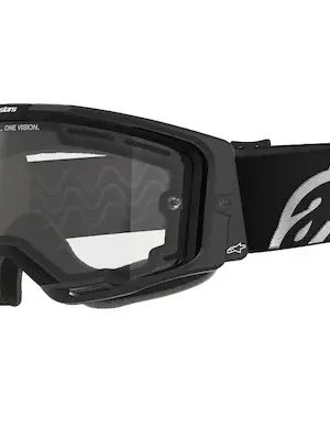 Sleva brýle VISION 8 CORP, ALPINESTARS (černá, dvojité antifog čiré plexi) 2025