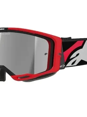 brýle VISION 8 LUAR, ALPINESTARS (červená/černá, zrcadlové stříbrné plexi) 2025 Ihned K Objednání