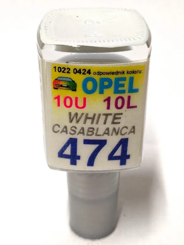 Pouze Dnes ARASYSTEM Lakovací tužka 474 Casablancaweiss Opel (1988-2019) 10 ml