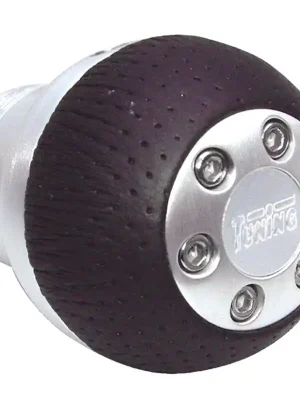 Horká Nabídka Hlavice řadící páky aluminium / černá kůže - univerzální