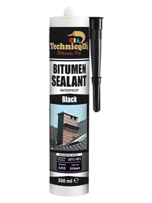 Technicqll Bitumenový tmel, černý 300ml Omezená Nabídka