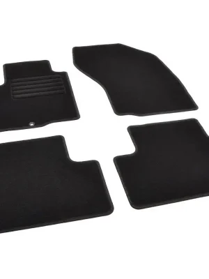 Autokoberce textilní přesné černé / černé obšití - Mitsubishi Outlander III (Typ GF/GG/ZJ/ZK/ZL) (2012-2023) 5-sedadel Jen Po Omezenou Doba