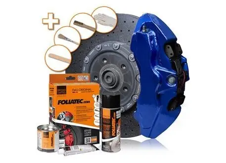 Horká Nabídka Foliatec 2196 Dvousložková barva na brzdy, barva modrá (Performance blue metallic)