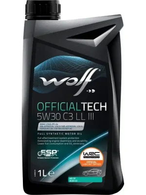 Syntetický motorový olej Wolf Officialtech 5W-30 C3 LongLife III 1l Jen Po Omezenou Doba