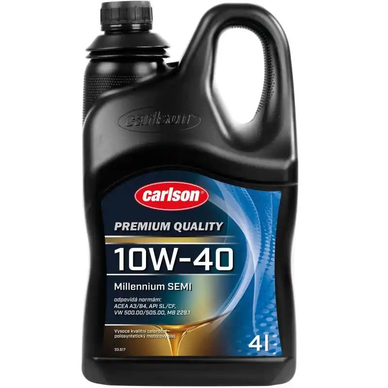 Polosyntetický motorový olej Carlson Premium 10W-40 Millenium Semi 4l Hit Sezóny