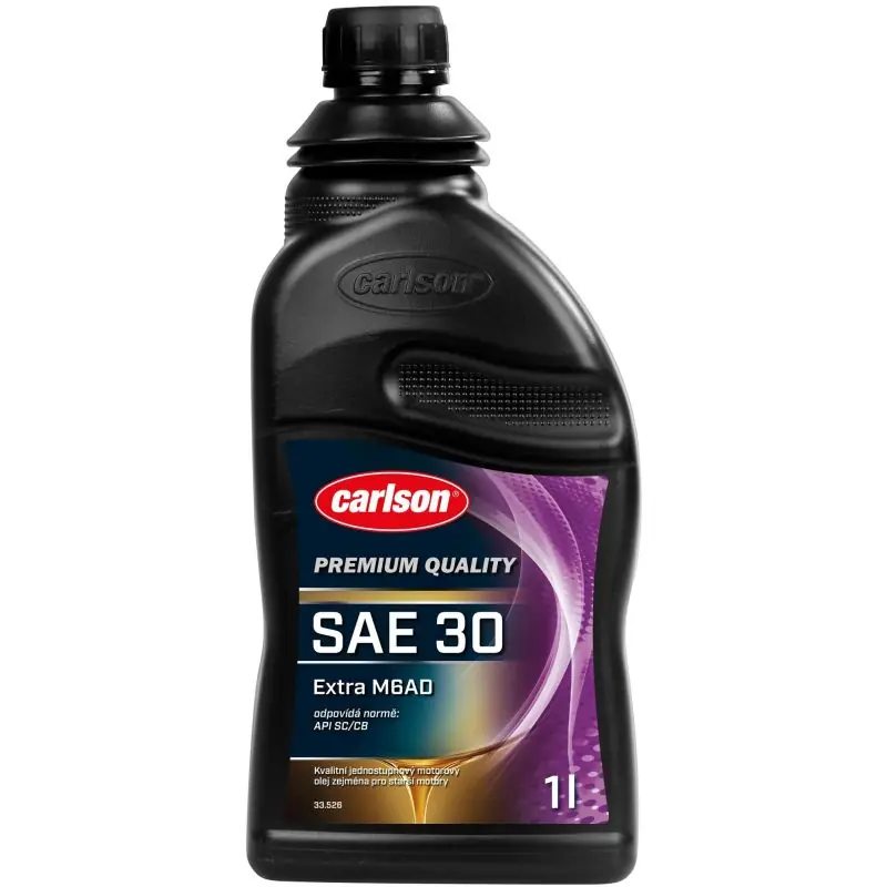 Minerální motorový olej Carlson Premium SAE 30 Extra M6AD 1l Pouze Dnes