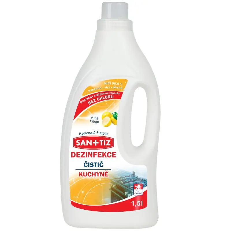 Top Prodej Čistící prostředek na kuchyně / dezinfekce Sanitiz 1.5l - parfém citrón