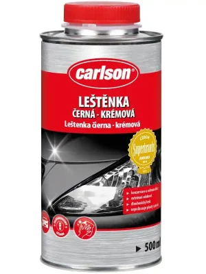 Tovární Cena Leštěnka na lak karosérie s barevným pigmentem Carlson - černá krémová 500ml