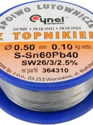 Sleva Vorel 76800 Cín (pájka) pájecí 0,5mm, 100g Sn60Pb40