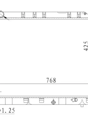 Pouze Dnes Chladič, chlazení motoru NRF 59225