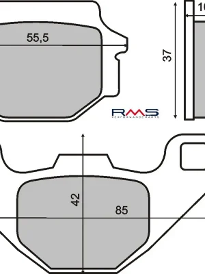 Poslední Šance Brzdové destičky RMS 225101200 organické