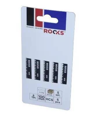 Rooks Ostří do přímočaré pily HCS, TYP T, dřevo 8 TPI x 100mm 5Ks OK-03.4503 Zlevněný
