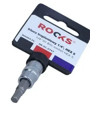 Rooks Nástrčná hlavice, šestihran HEX 5mm OK-01.2747 Značkový