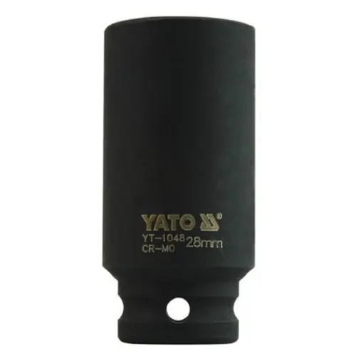 Výprodej Yato Nástrčná hlavice šestihran rázová hluboká 28mm CrMo YT-1048
