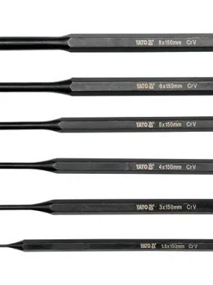 Yato Sada vyrážečů 6ks, 150mm, pr. 1,5, 3, 4, 5, 6, 8mm YT47121 Hit Sezóny