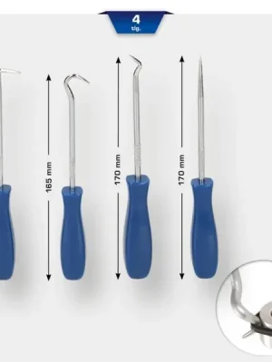 Cenová Bomba Brilliant Tools BT542020 Sada jehlových háků, 4-dílná
