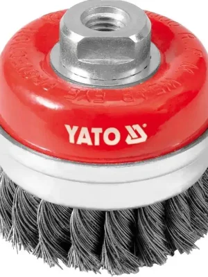 Yato Kartáč drátěný čelní M14 x 75 mm INOX YT-4768 Poslední Šance