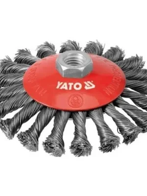 Yato Kartáč drátěný boční M14 x 125 mm INOX YT-4764 Tovární Cena