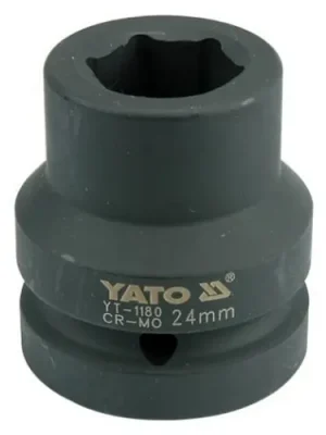 Rychlé Dodání Yato Nástrčná hlavice šestihran 24mm CrMo YT-1180