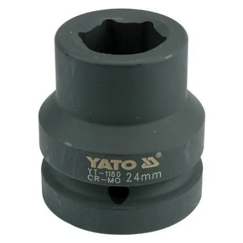 Rychlé Dodání Yato Nástrčná hlavice šestihran 24mm CrMo YT-1180