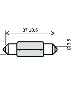 Lamp RMS 246510161 T11x39 12V 10W Cenová Bomba