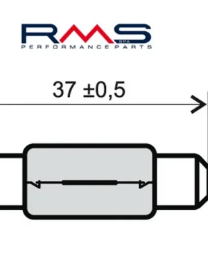 Finální Výprodej Žárovka RMS 246510175 12V 5W, T11X39 S8.5 bílá