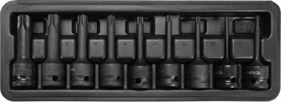 Přímo Od Výrobce Yato Sada nárazových nástrčných hlavic Torx 9 Ks YT-10654