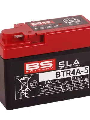 Továrně aktivovaná motocyklová baterie BS-BATTERY BTR4A-5 (FA) (YTR4A-5 (FA)) SLA Zlevněný