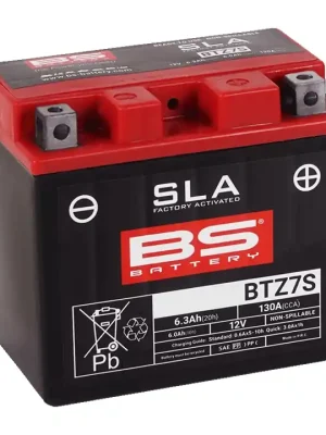 Továrně aktivovaná motocyklová baterie BS-BATTERY BTZ7S (YTZ7S) SLA Poslední Šance