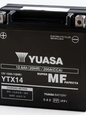 Omezená Nabídka Továrně aktivovaná motocyklová baterie YUASA 102566 YTX14 (706.102566)