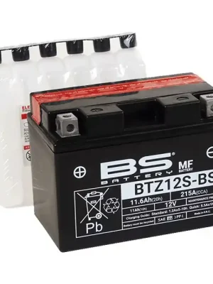 Bezúdržbová motocyklová baterie - max. 20° náklon BS-BATTERY BTZ12S-BS (YTZ12S-BS) Vrácení Zdarma