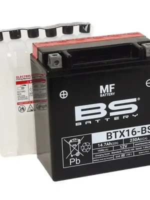 Nízká Cena Bezúdržbová motocyklová baterie BS-BATTERY BTX16-BS (YTX16-BS)