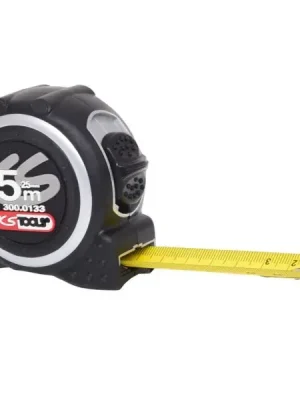 KS Tools Měřicí pásmo s aretací, černo-šedé, 5 m, 25 mm 300.0133 Výhodná Nabídka