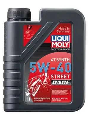 Motorový olej Liqui Moly Motorbike 4T Synth Street Race 5W-40, 1L Ihned K Objednání