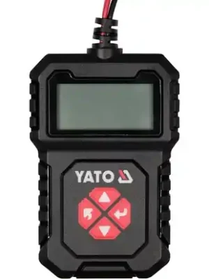 Dokud Zásoby Vydrží Yato YT-83114 Elektronický tester pro kontrolu stavu nabití a vybití akumulátoru