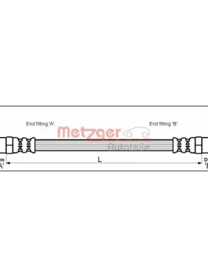 Brzdová hadice METZGER 4110594 Kup Teď