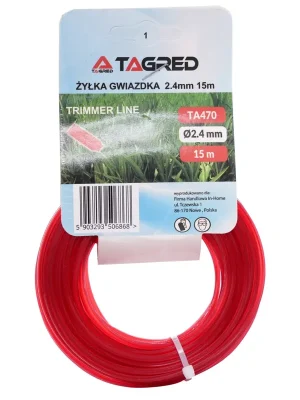 Must-Have Žací struna hvězdicová do křovinořezu, 2,4 mm x 15 m, Tagred TA470